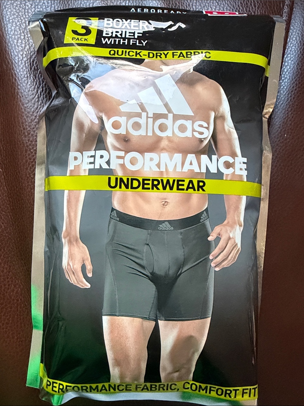 Adidas Men's Boxer Briefs 3 Pack M Blue Grey New